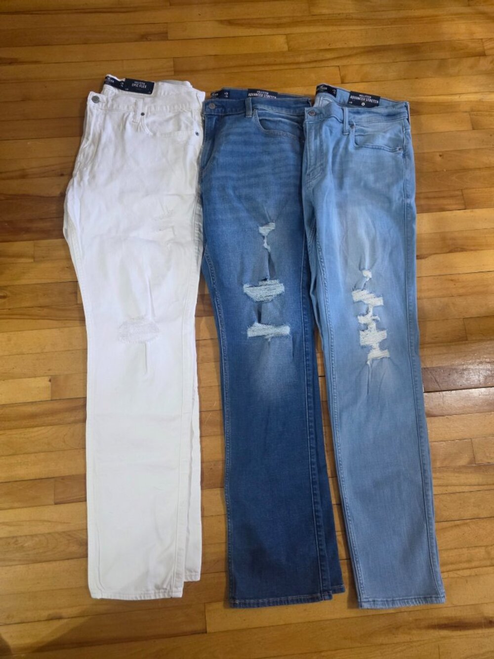 Lot of 3 Hollister Jeans Pants W38 L34 Brand New with Tag